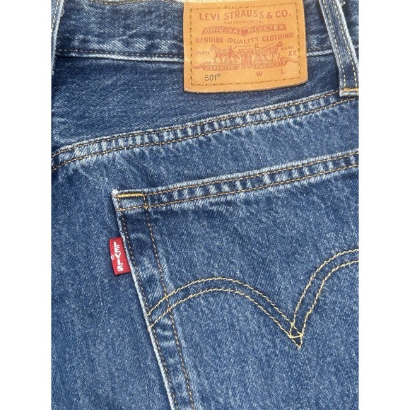 Levis 501 Premium Jeans Mens 26x26‎ *Blue Big E Taper Slim Casual Denim - Picture 12 of 12